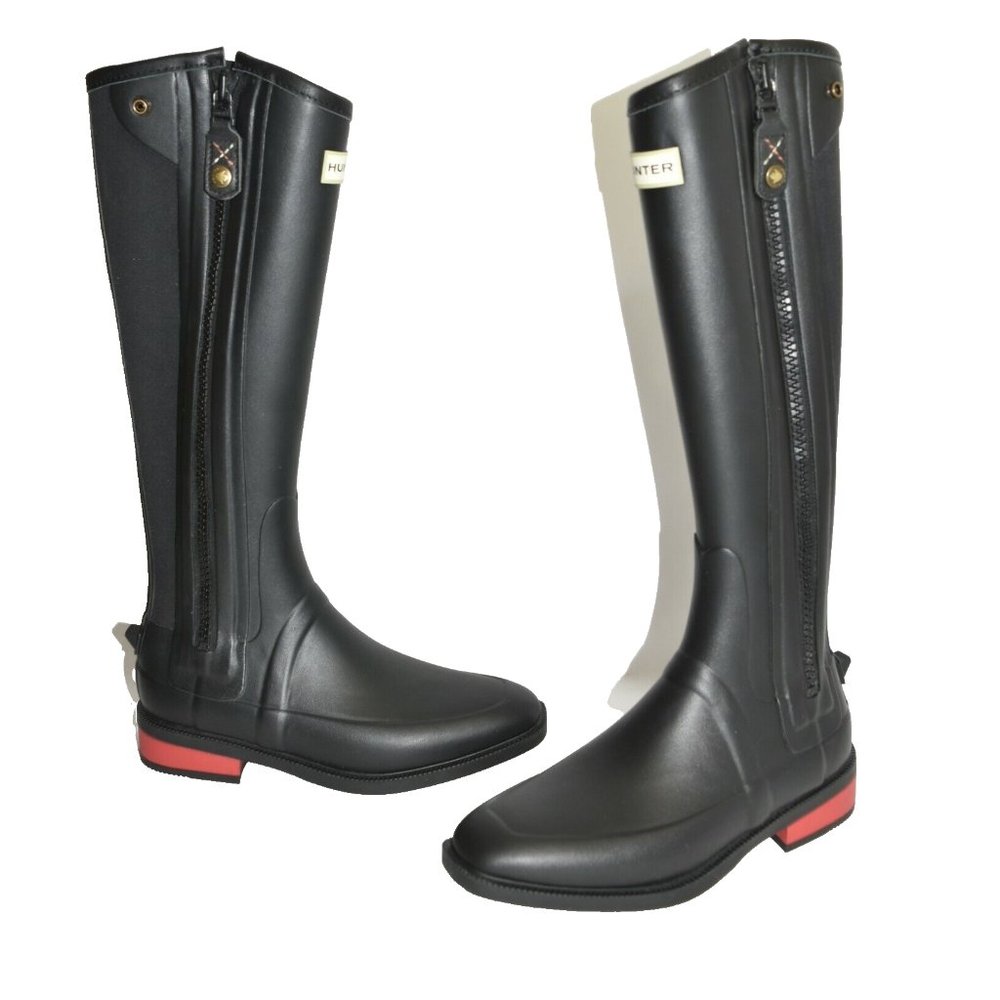 Hunter Field Duke of Wellington Tall Boot RAIN EXPANDABLE BLACK 5 US (B12)